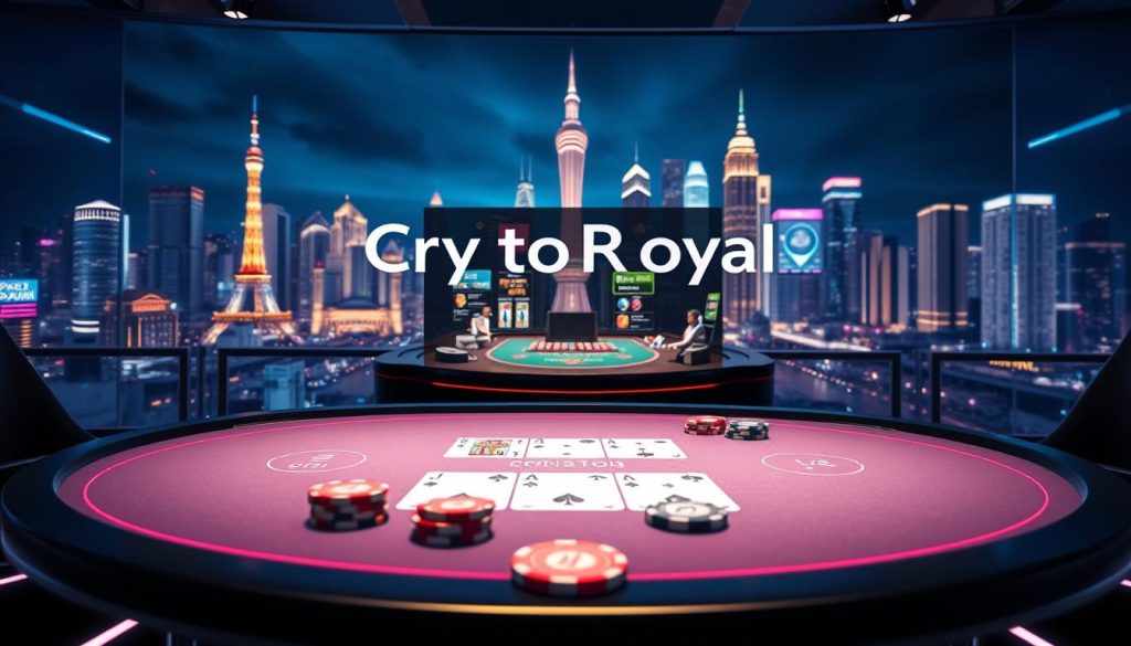 CryptoRoyal blockchain gambling platform